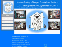 Tablet Screenshot of humanesocietybergen.org